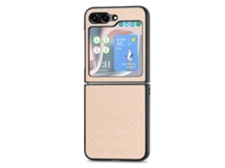 Capa De Celular À Prova De Choque Com Textura De Fibra De Carbono Para Samsung Galaxy Z Flip6 5g