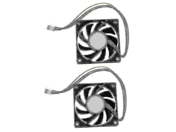 2x 70x70x15mm 12v 4 Pinos Pwm Pc Gabinete De Computador Cpu Cooler Ventilador De Resfriamento Preto Aquaforge