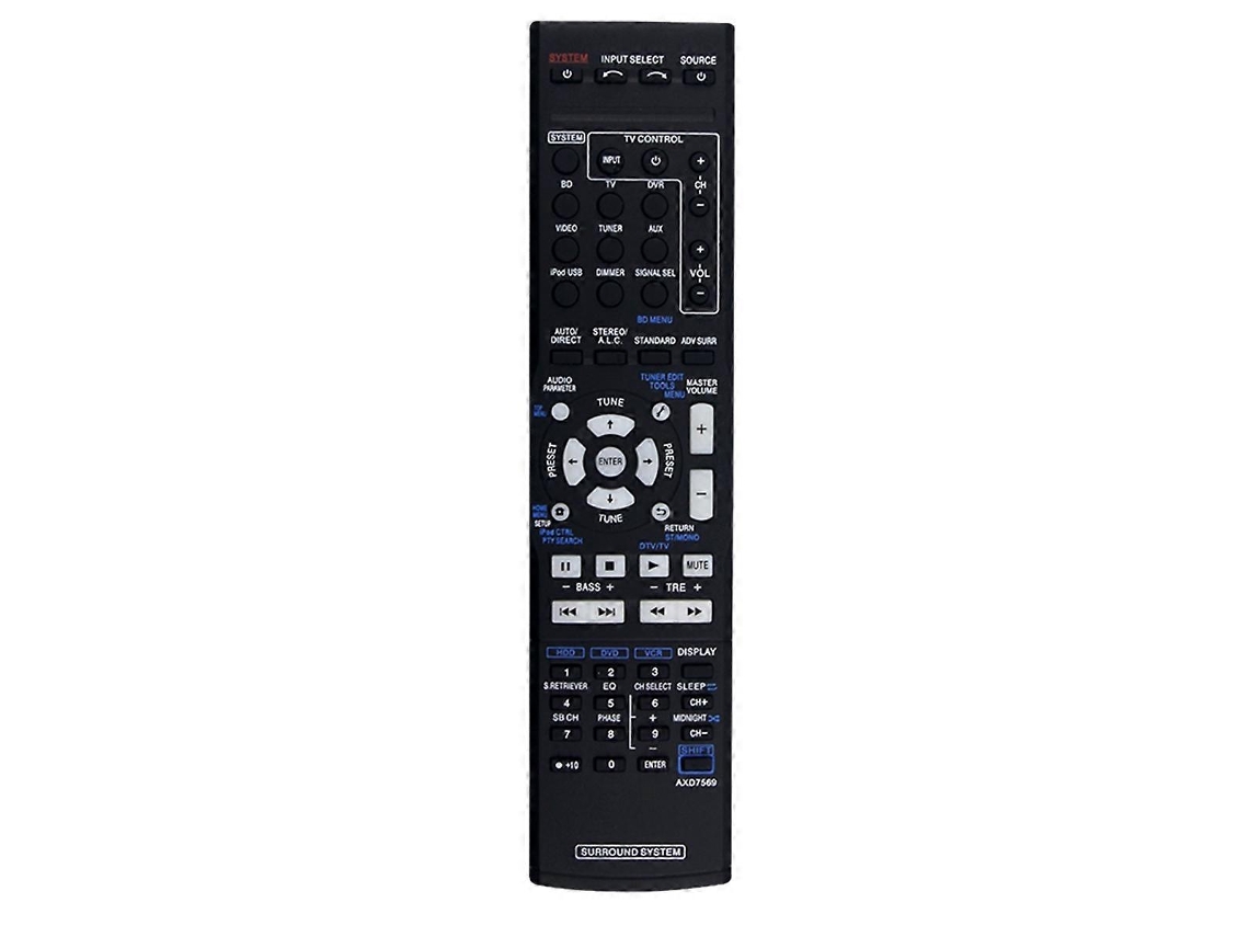 Controle remoto de substituição AXD7569 para receptor AV VSX-822-K VSX-1022-K