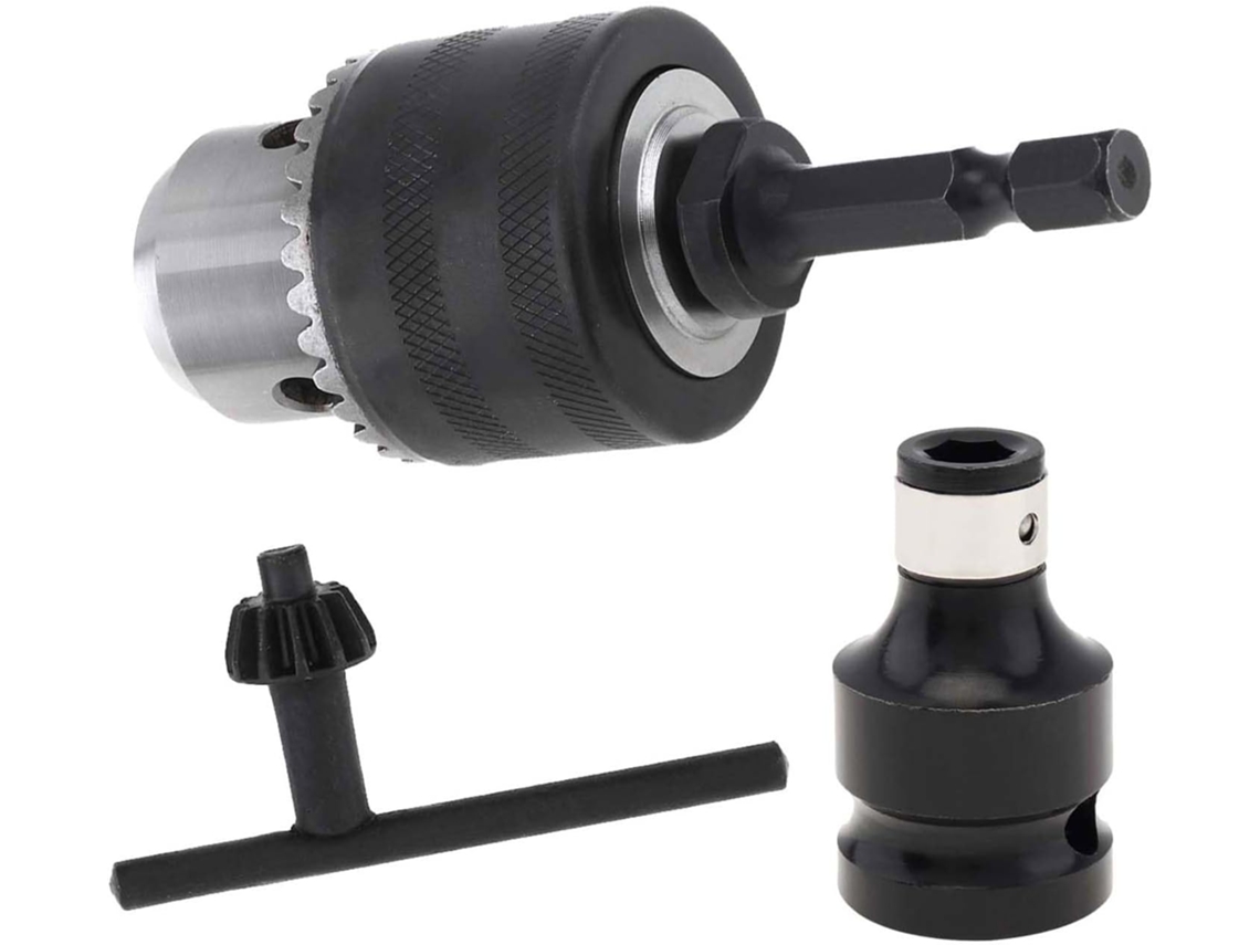 De Mandril Fêmea 3/8" Para 1/2" Chave Impacto Broca Com Haste