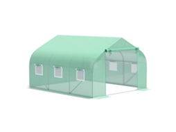 Estufa de Papel Alumínio para Planta Casa Teto de Duas Águas 350l × 300b × 200h Cm Envio Rápido S/MARCA
