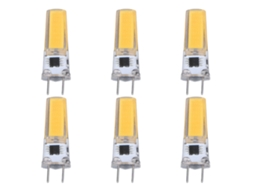 2026 6 Peças de Lâmpada Led G8 5w Regulável Cob Econômica 360 Graus 50000 Horas 100 120v