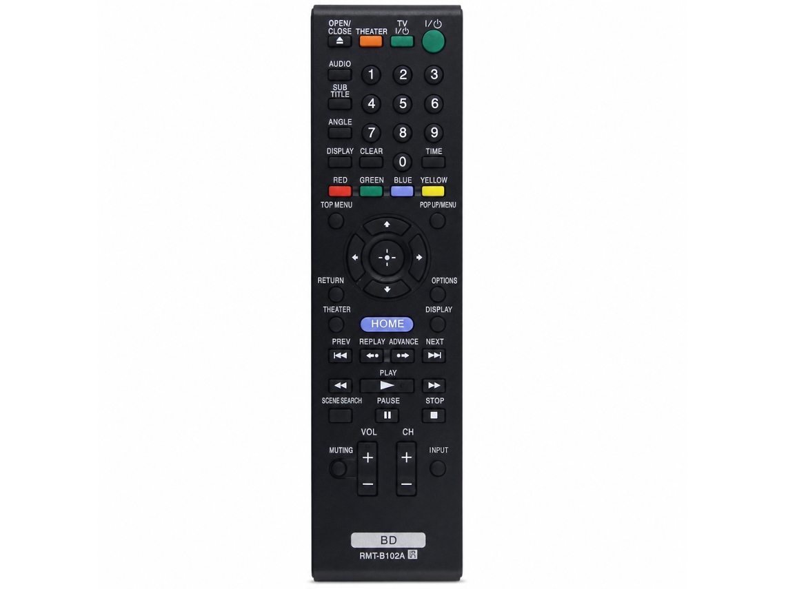 Comando À Distância Compatível Com Leitores Blu-ray E Dvd Sony Rmt-b102a_dae