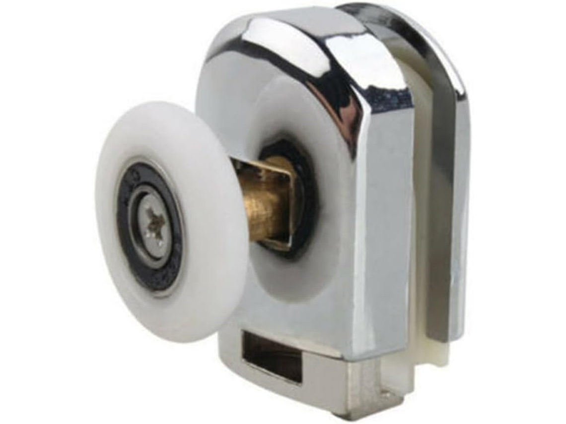 Conjunto De 4 Rodízios Liga Zinco Para Porta, 25mm, Portas Vidro Com B