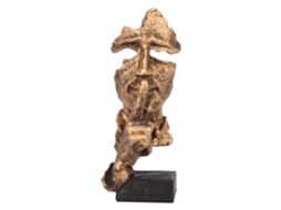 Estatua "silencio Es Oro" Figura Pensador Antiguo Resina Duradera Base Estable para Hogar Oficina Biblioteca