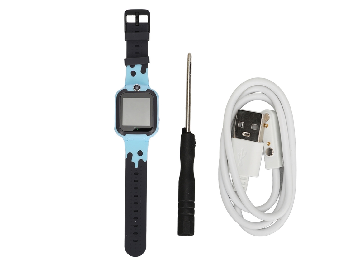 Primerox relógio Inteligente Infantil com Chamada de Vídeo Ip67 Resistente À Água Azul