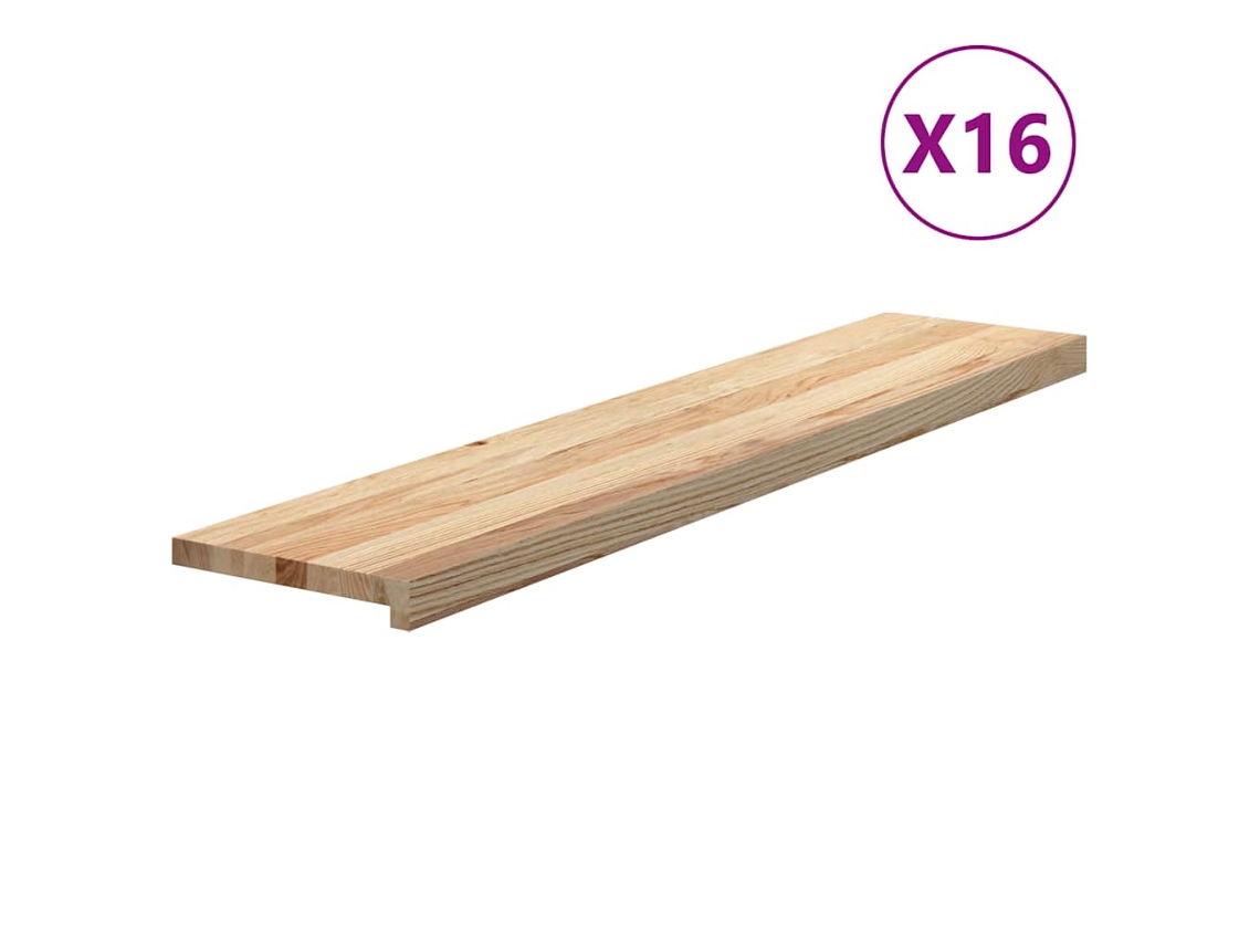 Stair Tread, Stair Treads Vidaxl Marrom Madeira De Carvalho (120 X 25 X 2 Cm)