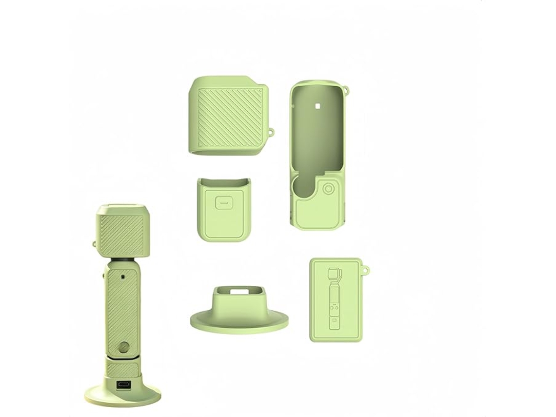 Capa Protetora Para Câmera Dji Osmo Pocket 4, Capa Completa Com Cordão E Baseverdeczhhmart