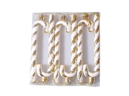 Pack de 6 confetes de árvore de Natal em plástico, 13cm, para decoração festiva LAXISCREED