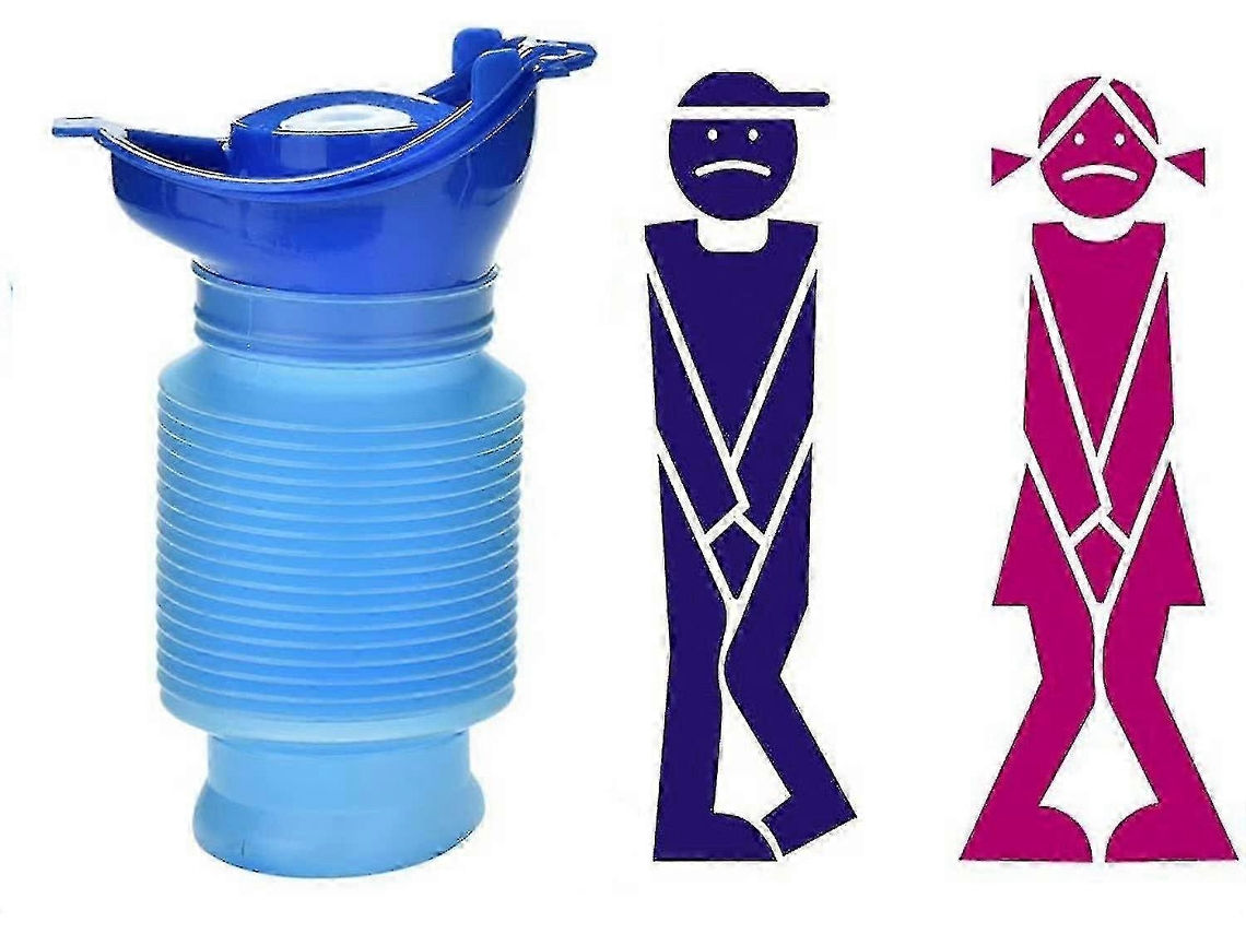 Recipiente de Urina de Emergência, Reutilizável, Portátil, Dobrável, Banheiro Pessoal Móvel, Penico, Garrafa para Urinar para Crianças AQUAFORGE