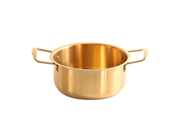 Panela de aço inox para ramen coreano, macarrão instantâneo, fácil de cozinhar, limpar, fogão a gás e indução | S/MARCA
