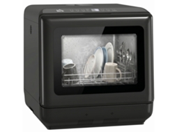 Lava-louças De Bancada Com Reservatório De Água Integrado De 6 Litros, 5 Programas, Capacidade Para 4 Serviços, Visor Led, Preta.