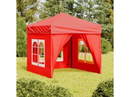 Vidaxl Tenda Para Festas Dobrável Com Paredes Laterais 2x2 M Vermelho