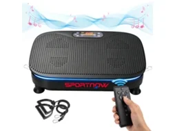 Plataforma Vibratória 99 Velocidades, 3 Programas, Altifalante Bluetooth, Ecrã Led, Comando E Elásticos De Resistência.