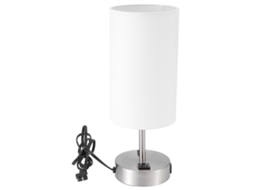 Abajur de Mesa com Portas Usb, Abajur de Linho, Ajuste de Brilho, para Quarto e Estudo S/MARCA