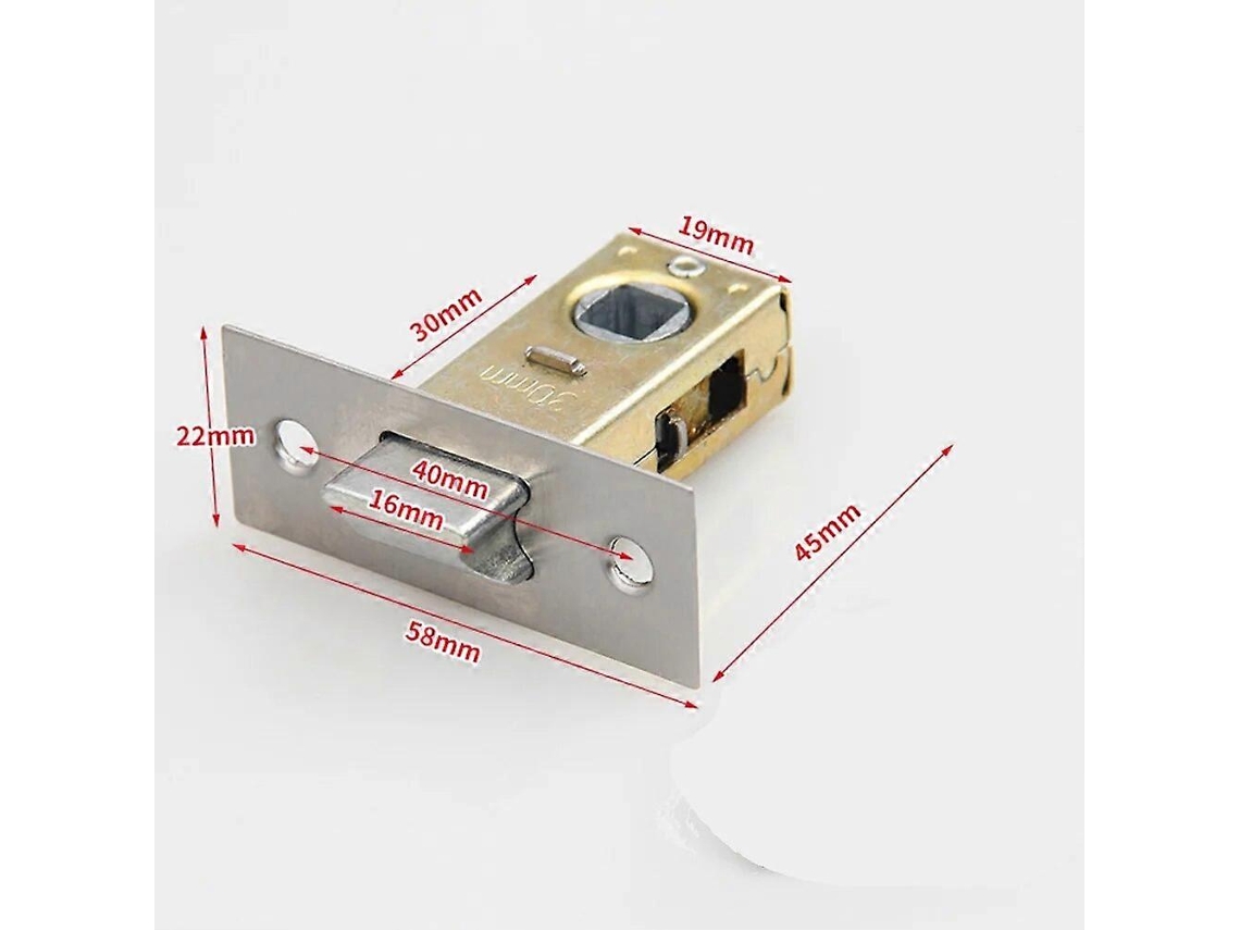 Pestillo Tubular de Acero Inoxidable, Reversible, para Portas Internas, 30mm 35mm 40mm 45mm | S/MARCA