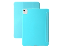 Para iPad Air 13 (2024) com capa de silicone tripla e protetor interno da Hengrongshen Light Blue (2025)