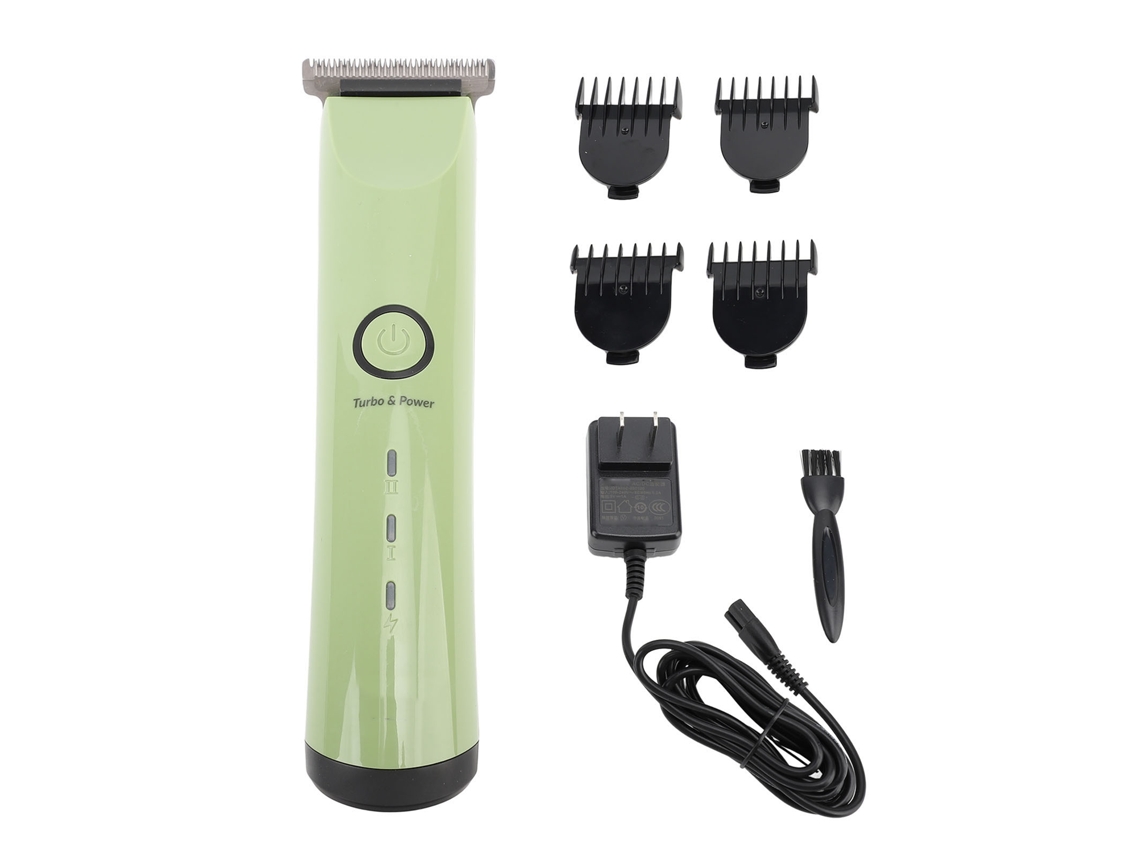 Aparador De Cabelo Elétrico Profissional Para Barbeiro E Casa Com Tela Lcd E 4 Pentes Guiadores 100-240v