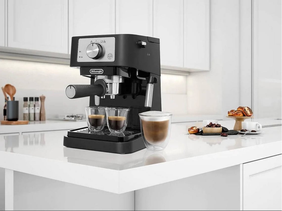Máquina de Café Manual DELONGHI EC260.BK (15 bar Café moído e