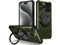 Capa Protetora Magnética Giratória 360° Para Iphone 14 Pro, Suporte Para Celular, À Prova De Choque, Cor Preta