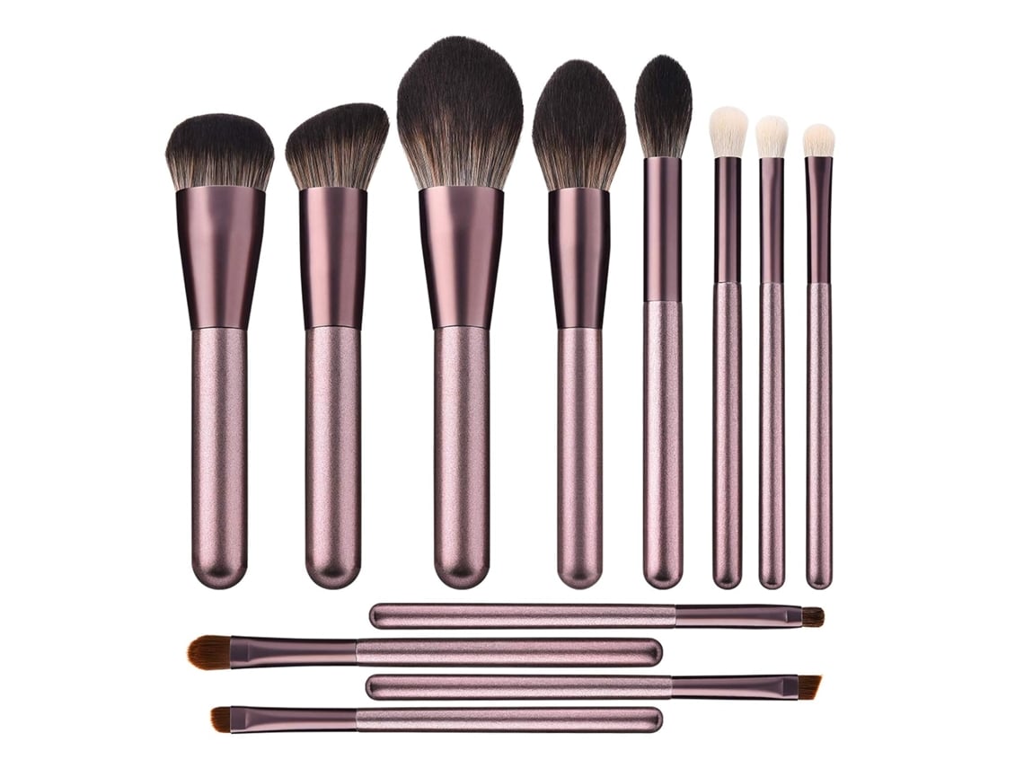 Pincéis De Maquiagem 12 Peças, Conjunto Profissional Premium De Pincéis De Maquiagem Sintéticos Para Base, Mistura, Blush, Pó, Corretivo, Sombras
