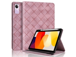 Capa de couro inteligente com relevo de diamante Webake para tablet