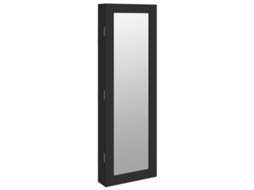 Mirror Jewellery Cabinet, Mirror Jewellery Cabinets Vidaxl Preto Madeira Processada (n/a)