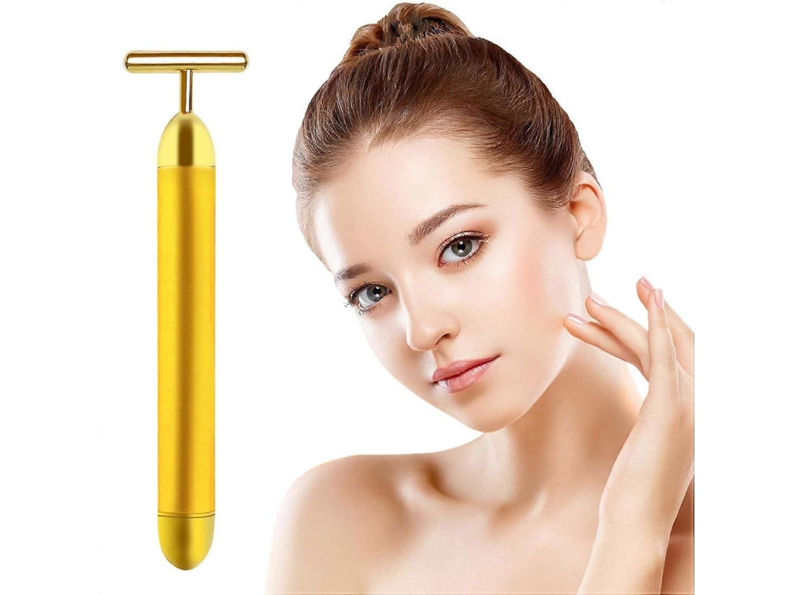 Massageador Facial Elétrico de Última Geração com Banho Ouro 24k para Massagem Facial. GOKOCO (modelo 2025)