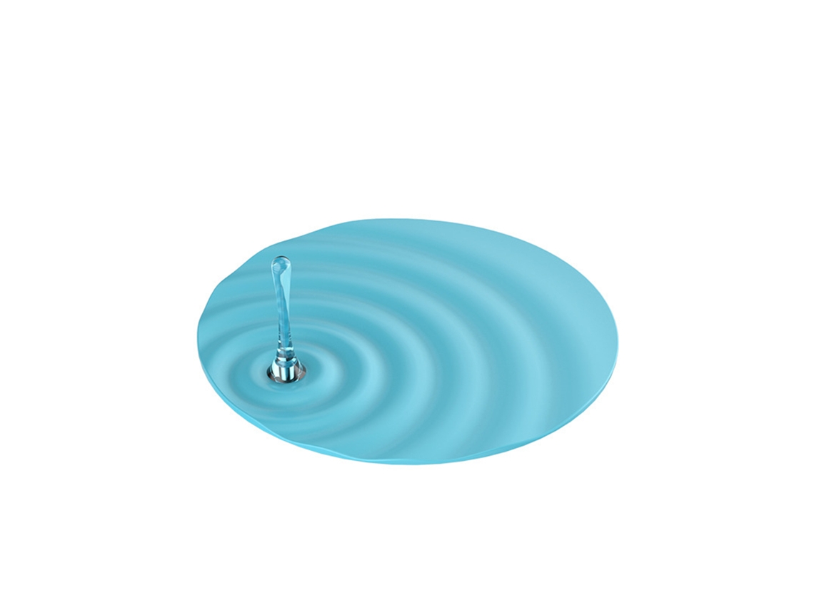 Ralo De Piso Círculo Azul Com Efeito De Água - Laxiscreed Para Banheiros Online
