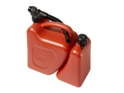 Garrafa de Gasolina Dupla. Capacidade 5 + 2 Litros Aprovado Pela Onu Com Cânula MAURER