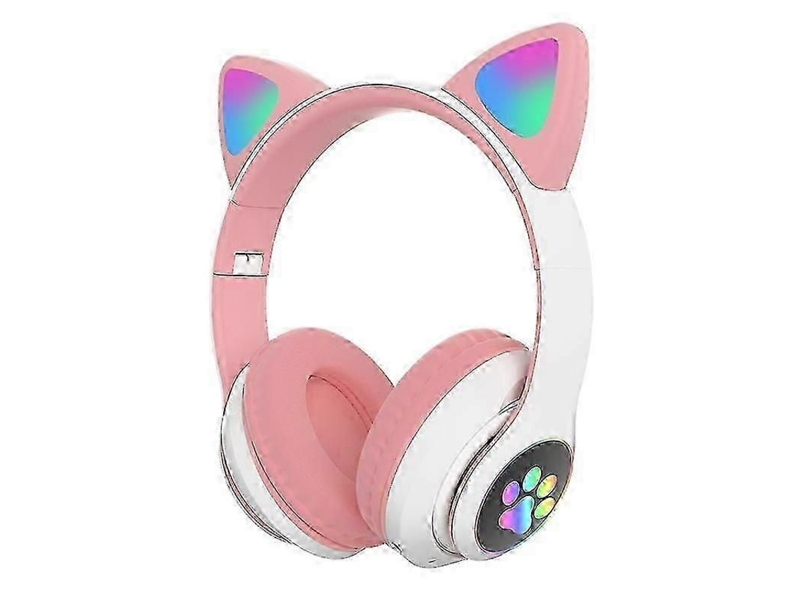 Fones de Ouvido Tg Tn 28 com Orelhas de Gato, Compatíveis com Cartão Tf e Microfone para Iphone e Android. TAISHENGDA