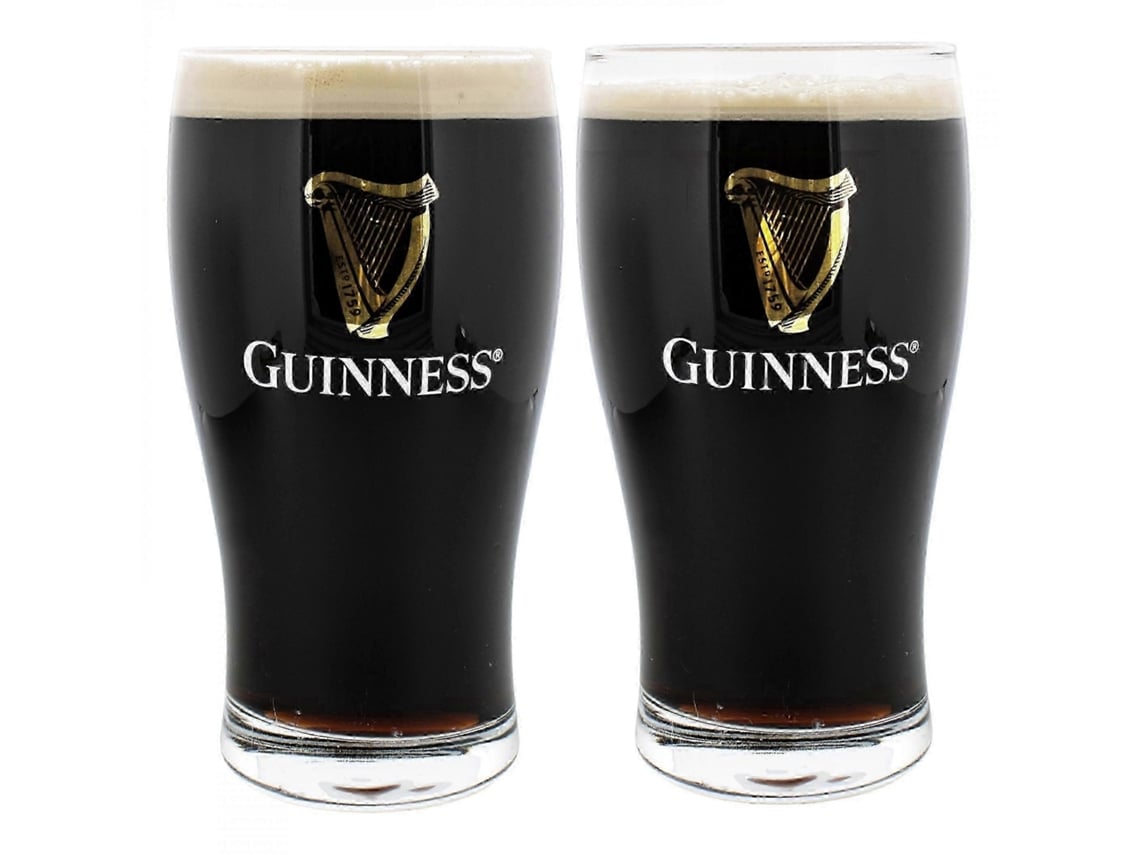 Conjunto 2 Copos Cerveja Guinness 20oz Formato Tulipa Logotipo