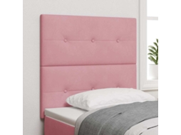 Vidaxl Cabeceira Rosa 100 Cm Veludo