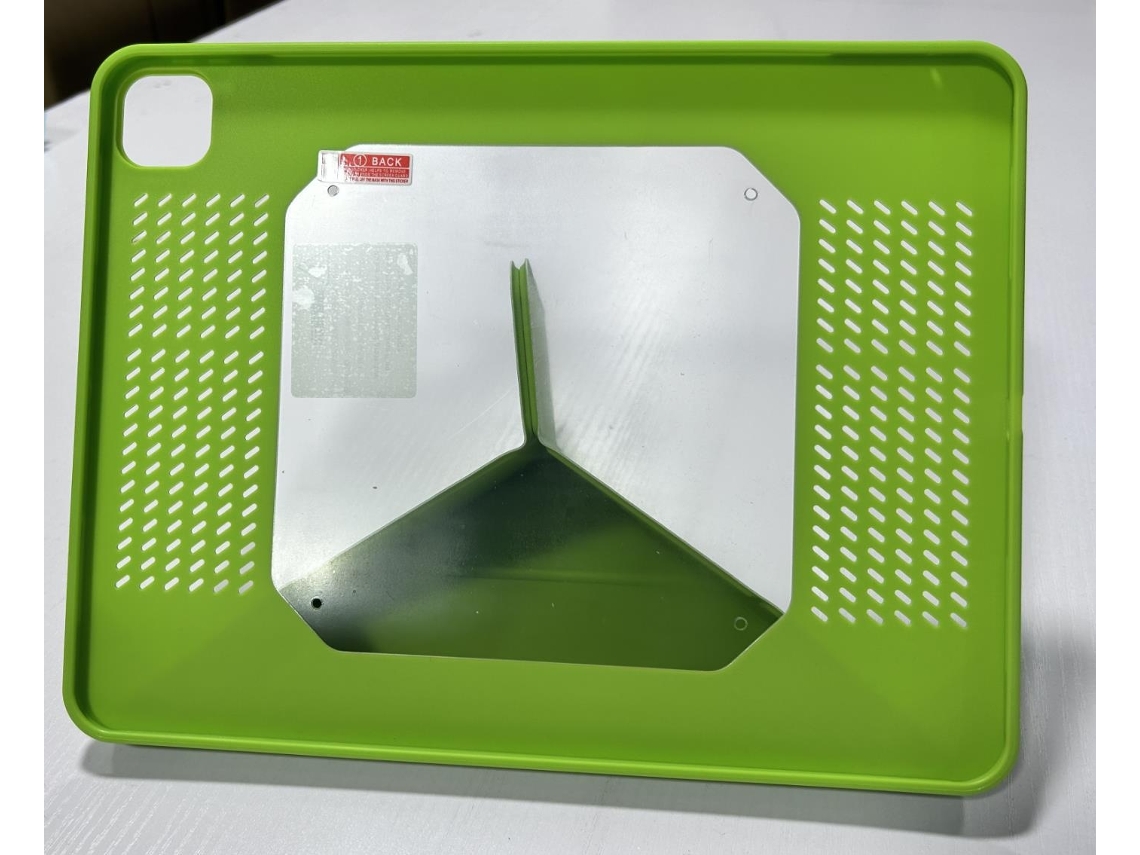 Capa Estilosa Para Ipad Pro 13 2024 Cyber ​​​​green Polegadas Fina E Leve Mecha Polegadas Aquaforge
