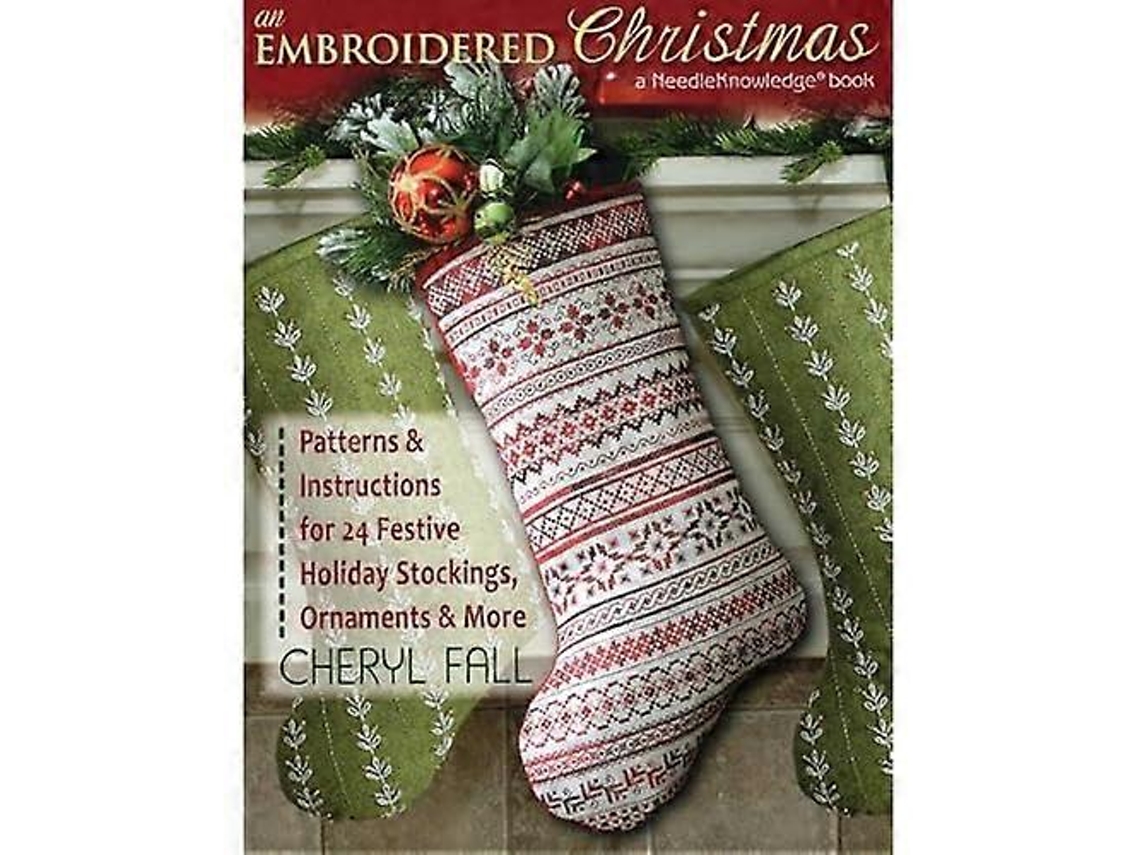 Um Natal Bordado Padrões E Instruções Para 24 Meias Festivas, Enfeites E Mais Olysi Shop