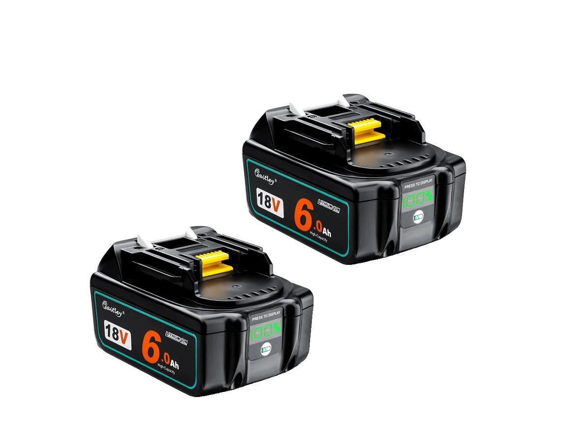 Bateria De Ferramenta Elétrica, 18v, Li Ion, 2 Pcs 6ah Bateria Oem