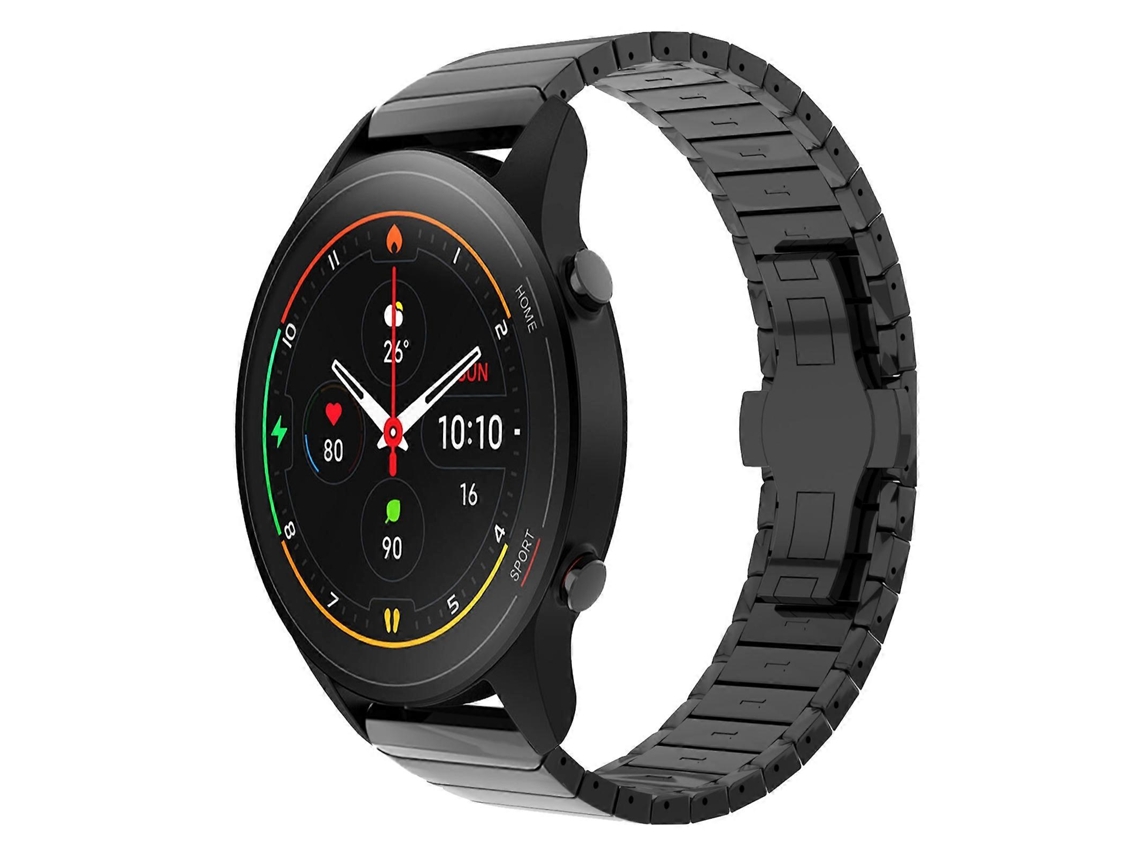 Pulseira De Relógio De Liga Metálica Com Fecho Borboleta E Pintura De Um Ponto, 22 Mm