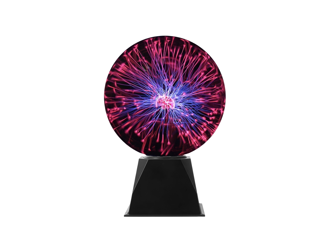 Bola De Plasma 8 Polegadas Bola De Eletricidade Estática Sensível Ao Toque E Som Lâmpada De Plasma Usb Para Decoração E Presentes