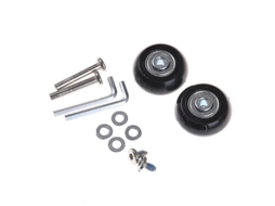 Omni-piezas De Repuesto Para Ruedas De Maleta 2 Piezas 40*18mm Con Ejes, Tornillos, Arandelas, Llaves De Goma Y Metal Uma Única Tamanho