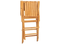 Maison Exclusive - Cadeiras De Jardim Dobráveis 6 Pcs 55x61x90 Cm Teca Maciça