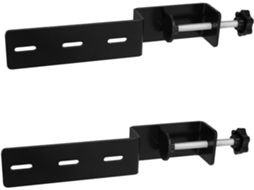 Suporte De Mesa Healvian Em Ferro Preto, 2 Peças, Painéis Perfurados, Espessura De 1a 7cm, Design Moderno E