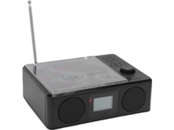 Leitor Cd Portátil De Mesa Com Bluetooth, Antenas Retráteis Para Recepção De Fm E Temporizador De