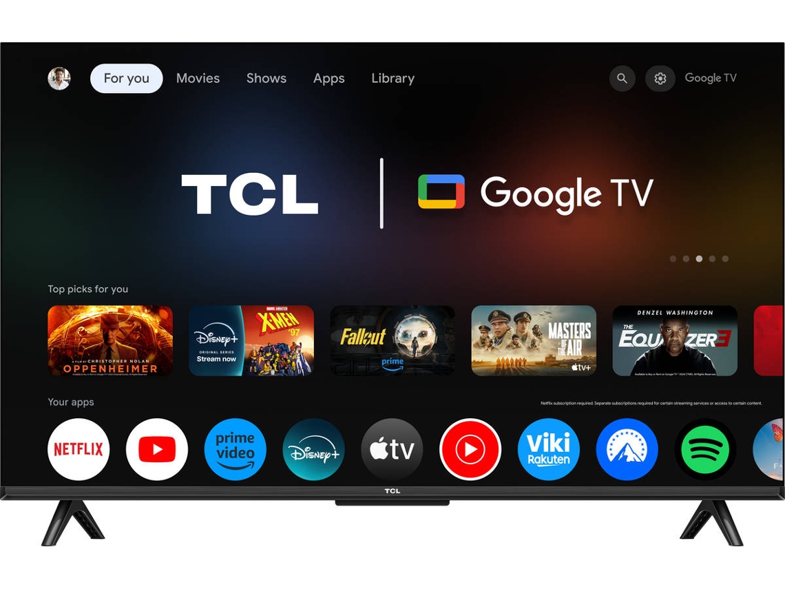 TV TCL 43T69C (QLED - 43'' - 109 cm - 4K Ultra HD - Smart TV)