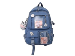 Mochila Com Pingente Kawaii Requintada Com Acessórios Para Estudantes, Mochila De Viagem, Mochila Escolar Para Adolescentes. Olysi Shop