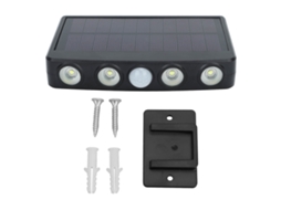 Luzes solares para cerca de jardim, modelo 2026, com sensor de movimento, 3 modos de iluminação, classificação IP44 à prova d'água e luz branca.
