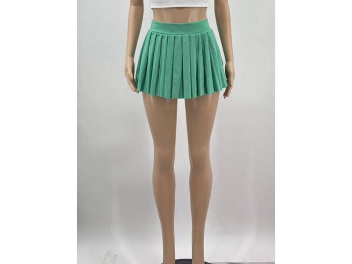 2026 falda Plisada Mini Sexy Haoyuan Verano 2023 Moda Y2k Mujer Tela Elástica Corta Cadera