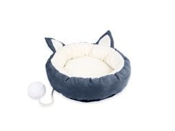 Cama para Gato com Brinquedo Pom Pom, Lavável, 44cm | S/MARCA