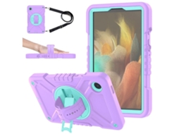 Capa Para Tablet Lurelia, Compatível Com Ipad 10th 10.9 2022 Com Alça, Roxo, Pc, Suporte Giratório, Proteção Antiquedas