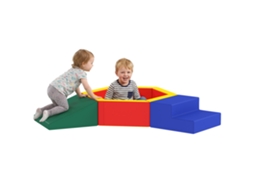 Módulo Motor Bebê em Epe com Piscina de Bolas, Revestimento Pu, Multicolorido