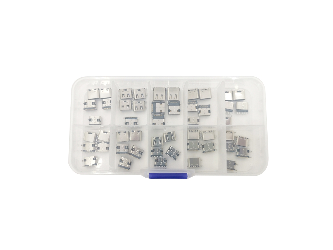 Conjunto de Conectores Usb de Multi especificación Pin de Carga Hembra Socket Jack Smt
